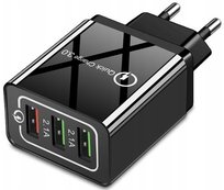 CO2 SZYBKA ŁADOWARKA SIECIOWA 3X USB DO SAMSUNG TELEFONU QUICK CHARGE 3.0 18W