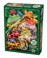 Cobble Hill, Puzzle, Kolorowe żaby, 1000 el. Cobble Hill