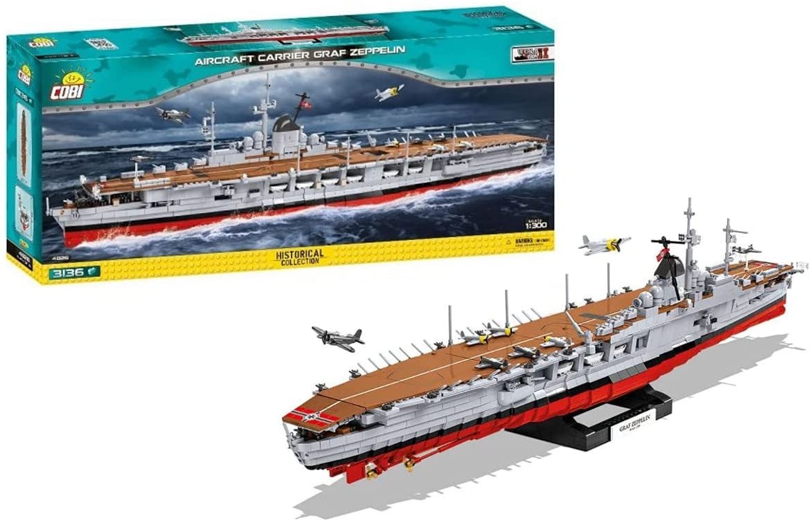 COBI 4826 HC WWII Lotniskowiec AICRAFT AR GRAF ZEPPELIN 3136