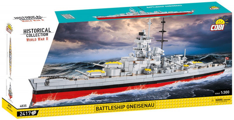 Фото - Конструктор COBI , Historical Collection Battleship Gneisenau, 4835 
