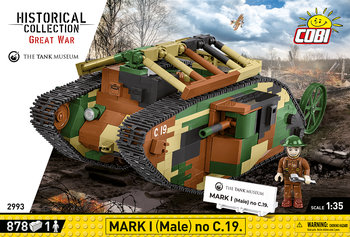 COBI, Klocki 2993 czołg MARK I (MALE) NO. C. HC GREAT WAR19 878KL - COBI