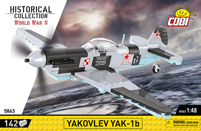 COBI Set De Construction Avion De Chasse Soviétique Yak-1b WWII - Maquette Blocs #5863