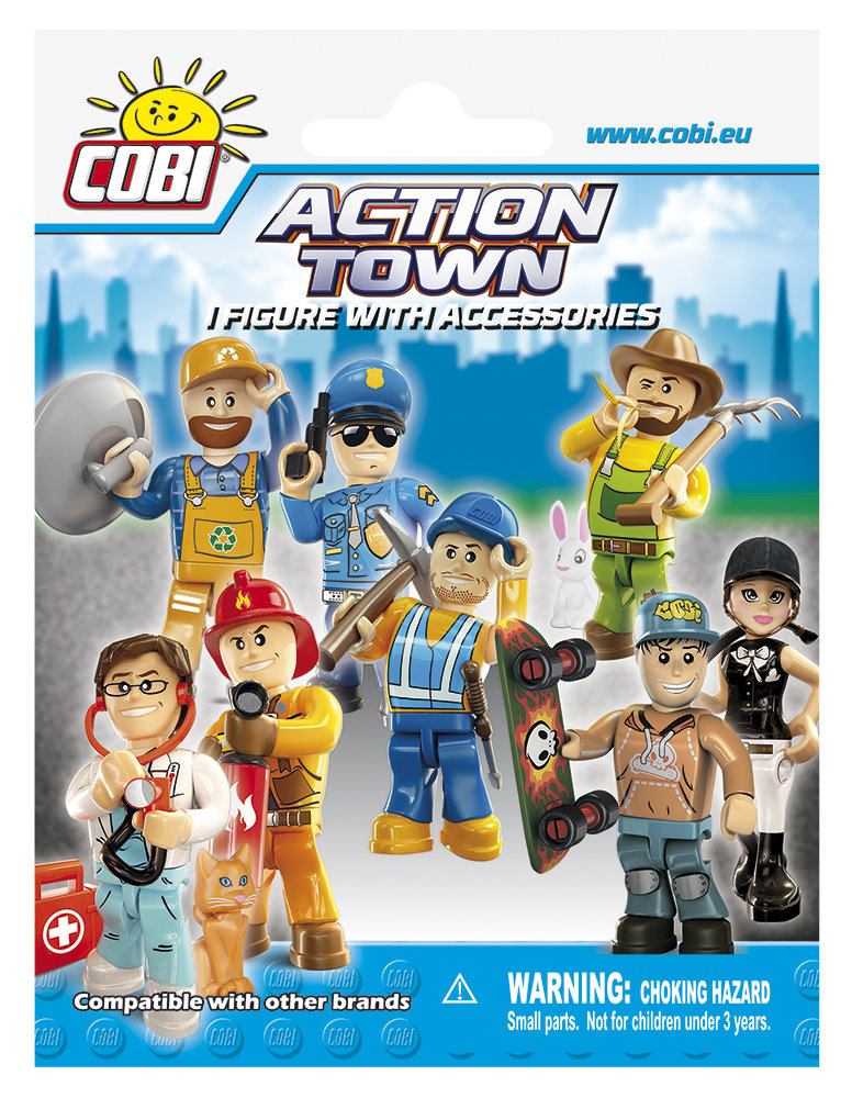 Cobi, klocki, Action Town, figurka z akcesoriami, COBI-1852
