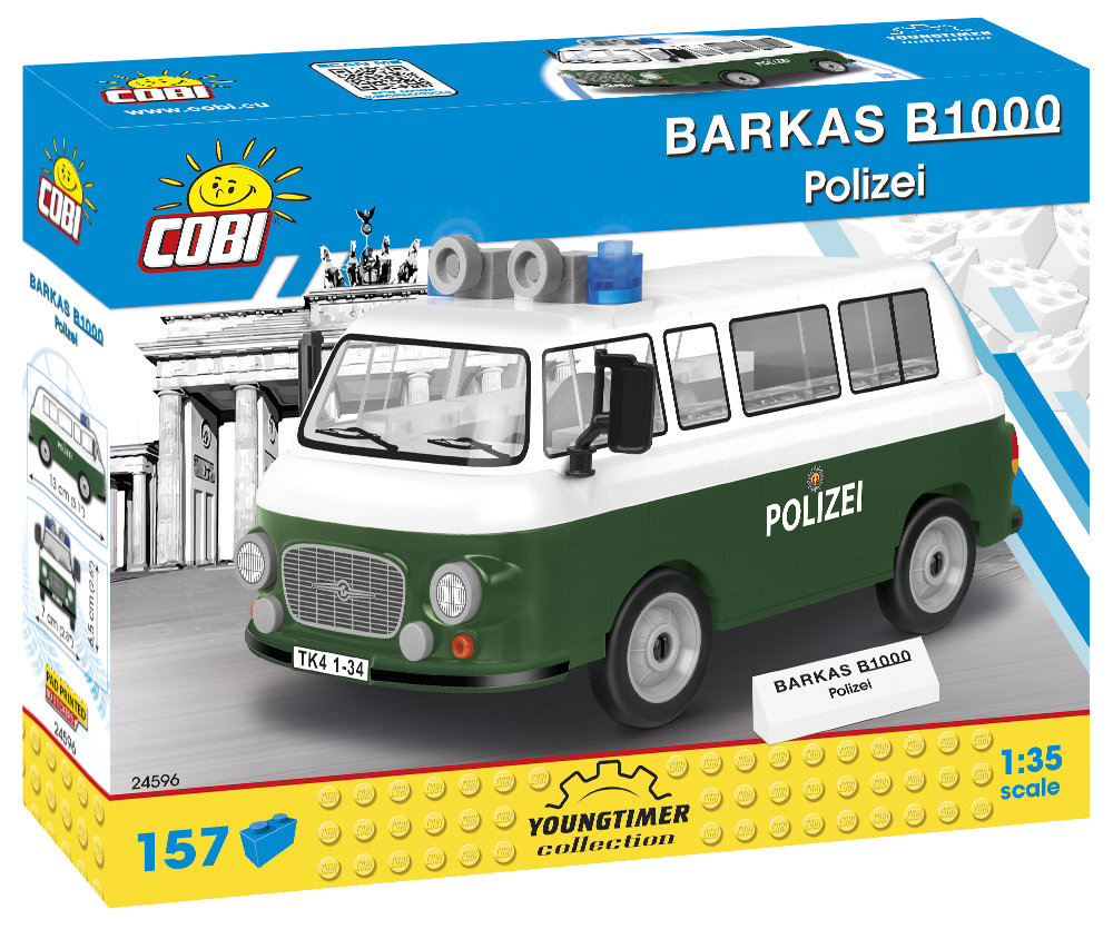 Фото - Конструктор COBI , klocki Cars Barkas B1000 Polizei, 24596 