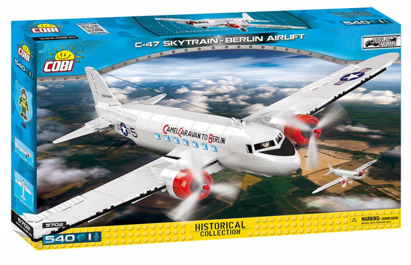 Cobi, klocki Historical Collection C-47 Skytrain Berlin Airlift, COBI-5702