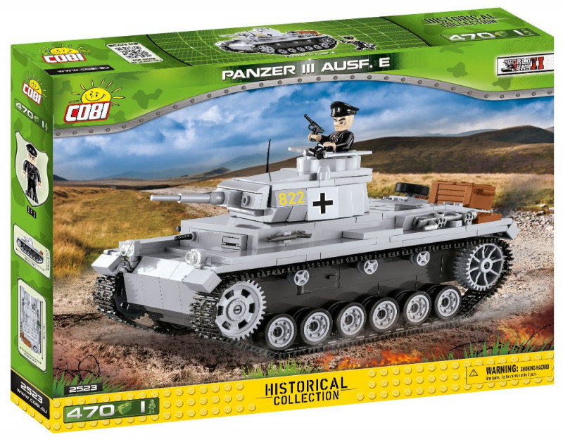 Cobi, klocki Historical Collection Panzer III Ausf.E - niemiecki czołg średni, COBI-2523