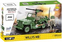 Cobi, Klocki, Jeep Willys MB, Legendarny Samochód Terenowy 1 figurka, 2296 (70402421 )