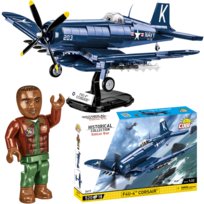 Cobi, klocki, Samolot Myśliwiec F4U-4 Corsair HC Korean War, 2417