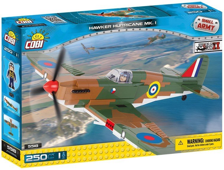 Cobi, Samoloty WW2, klocki Myśliwiec brytyjski Hawker Hurricane MK.I, COBI-5518