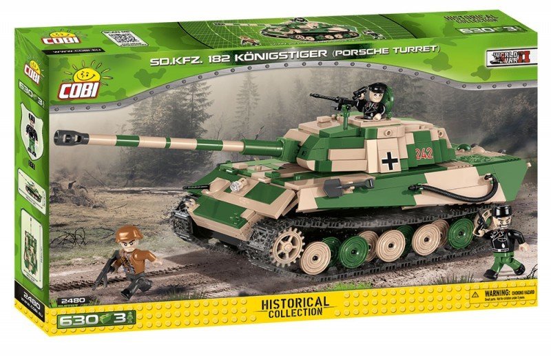 Cobi Small Army, klocki Tiger II PzKpfw VI B Knigstiger, COBI-2480
