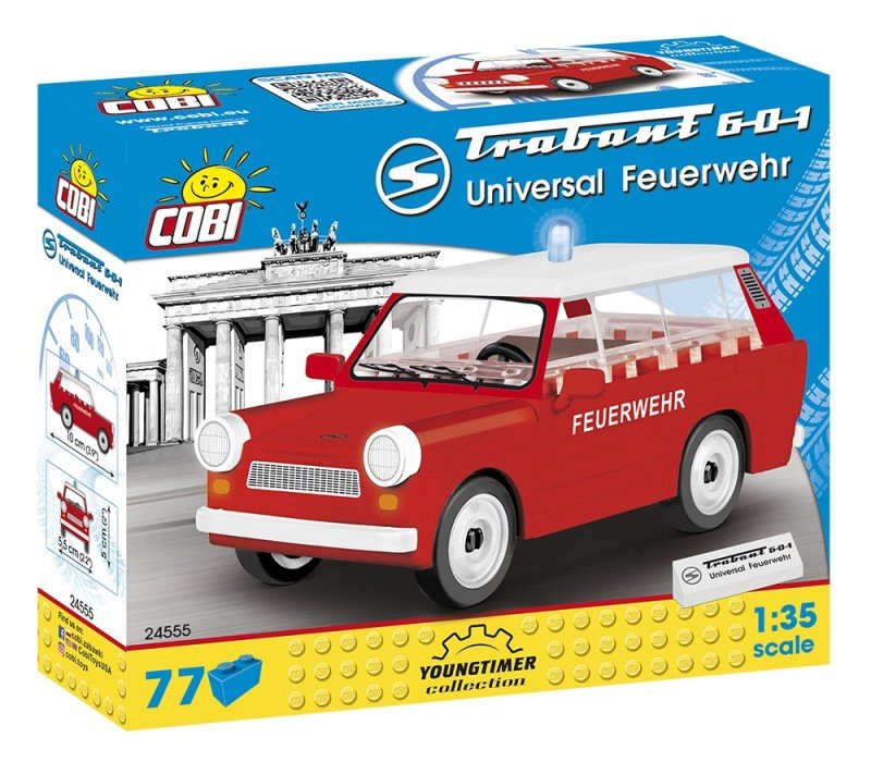 Cobi, tlocki Youngtimer Trabant 601 Universal Feuerwehr, COBI-24555