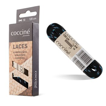 Coccine Sznurówki Do Butów 8 mm Laces Czarno-Granatowe 120 cm - Coccine