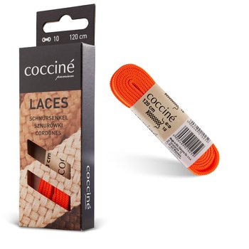 Coccine Sznurówki Do Butów 8 mm Laces Pomarańczowe 120 cm - Coccine