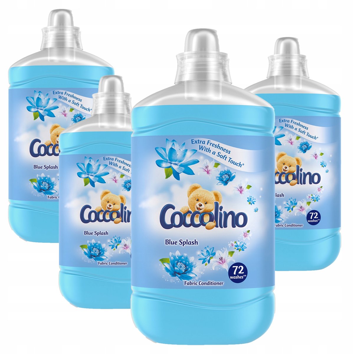 Фото - Ароматизатор / ополіскувач Unilever Coccolino Blue Splash Płyn do płukania 4x1,8l 288p 