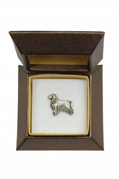Cocker Spaniel Angielski posrebrzany pin w pudełku - Inna marka