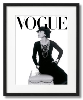 Gods Yoghurt vidnesbyrd Coco Chanel, Plakat Vogue, Okładka Czarno-Biała - DEKORAMA | Sklep EMPIK.COM
