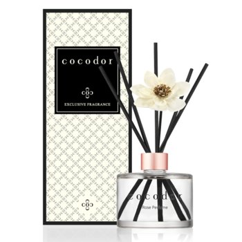 Cocodor, Dyfuzor zapachowy z patyczkami White Flower 200 ml Rose Perfume 200 PDI30387 - Cocodor