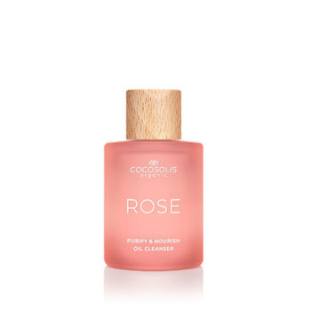 COCOSOLIS, Odżywczy olejek do mycia twarzy, ROSE, 50 ml - Cocosolis