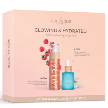 COCOSOLIS - Zestaw Blask i nawilżenie 100ml+50ml - SET GLOWING&HYDRATED - Aura & Aqua - Cocosolis
