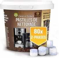 Coffeeano 80 tabletki czyszczące do ekspresów kawy Jura 2-fazowe tabletki