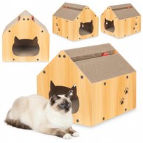 COIL Drapak dla kota domek z piłeczką legowisko mdf 40x35x34.5cm