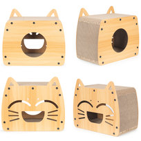 COIL Drapak dla kota legowisko w kształcie kota mdf ekologiczne 44x25x38