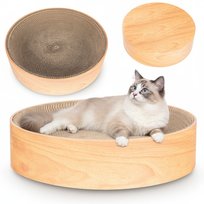 COIL Drapak dla kota okrągły w kształcie miski ekologiczny mdf 40cm