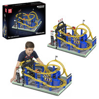 COIL Klocki konstrukcyjne zestaw 1707 el. elementów Kolejka górska