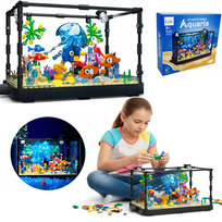 COIL Klocki konstrukcyjne zestaw akwarium dla dzieci AKWARIUM 725 elementów RYBKI