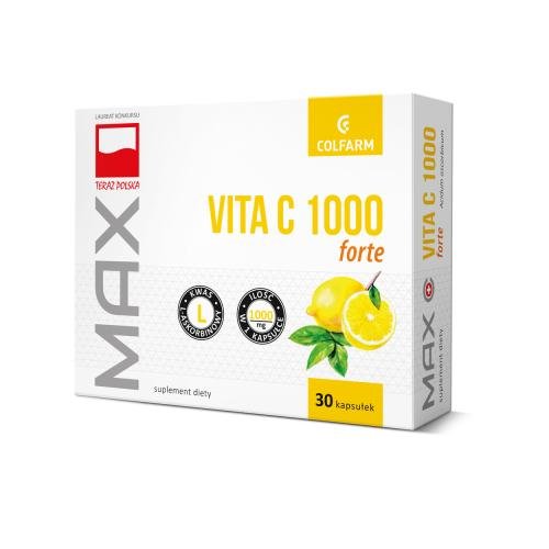 COLFARM Witamina C 1000 Forte Max Vita, 30 Kapsułek | Sklep EMPIK.COM