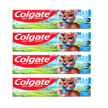 Colgate, Bubble Fruit, Pasta Do Zębów Dla Dzieci, 4x50 Ml - Colgate