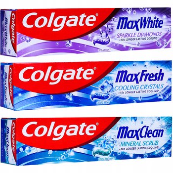 Colgate, Świeżość Na Maxa, Zestaw Past Do Zębów, 3X100Ml - Colgate