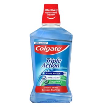 Colgate, Triple Action, Płyn do płukania jamy ustnej, 500 ml - Colgate