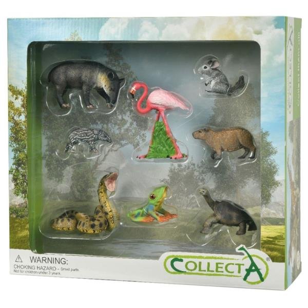 Фото - Фігурки / трансформери Collecta , Figurka kolekcjonerska, 8 Dzikich Zwierząt W Prezentowym Pudełku 