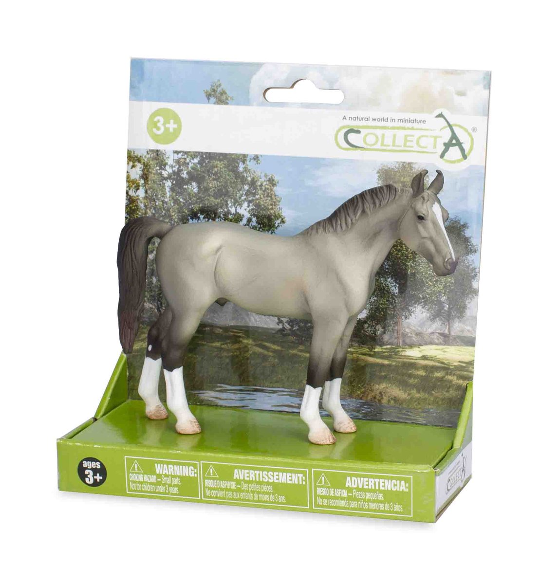 CollectA – Cheval Hanovrien Gris Tacheté – 14 X 12 Cm – Figurine Réaliste – Dès 3 Ans