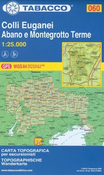 Colli Euganei, Abano e Montegrotto Terma. Mapa 1:25 000