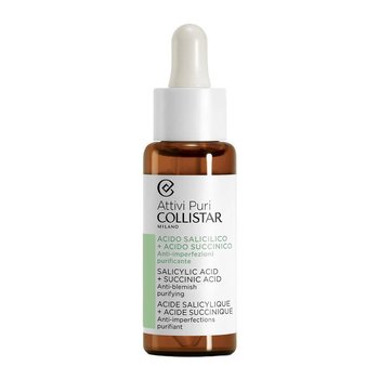 Collistar, Attivi Puri Salicylic Acid + Succinic Acid Anti-Blemish Purifying, Serum do twarzy redukujące niedoskonałości z kwasem salicylowym, 30 ml - Collistar