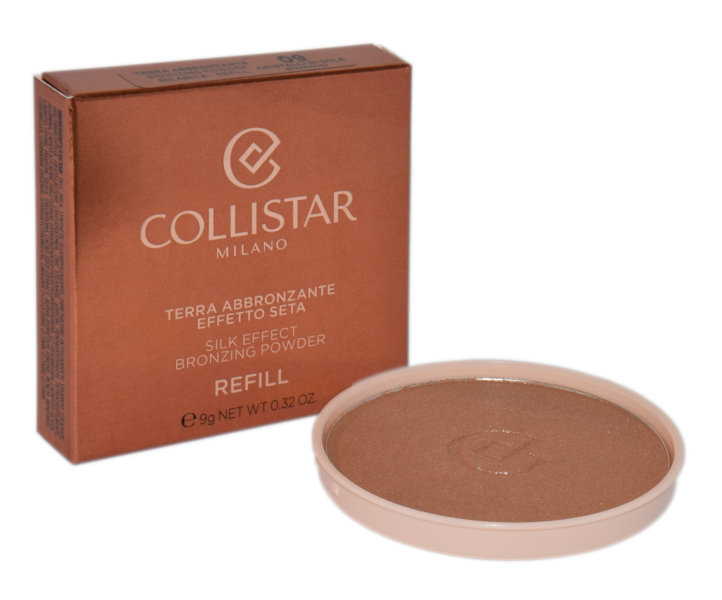 Collistar, Silk Effect Bronzing Powder, Brązer do twarzy 09 Cristalli Di  Sole Shimmer Refil, 10 g