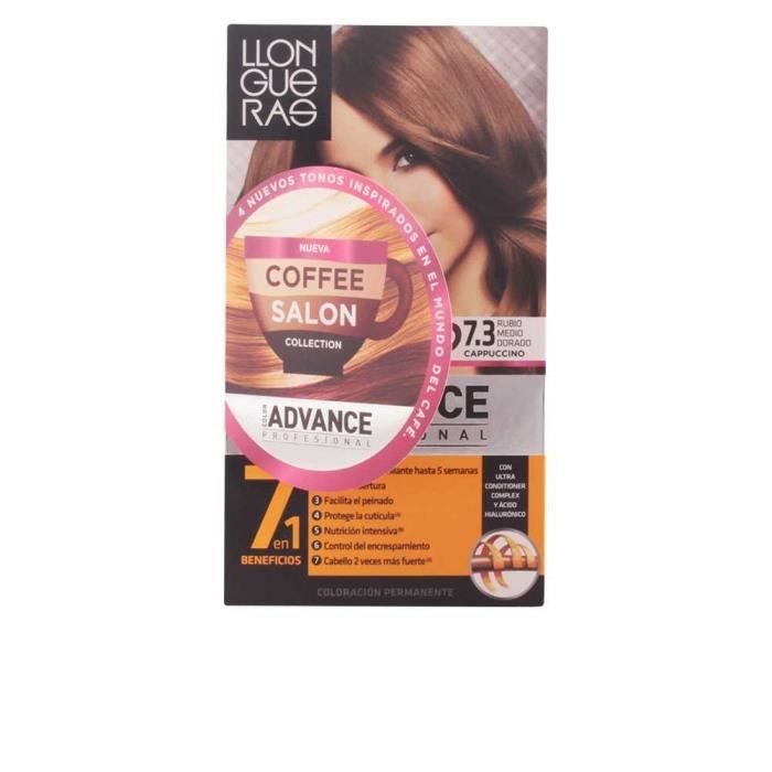 Llong Advance 7.3 Haarfärbemittel – Rubio Medio Dorado (mittelblond/golden), Für Natürliche, Langanhaltende Farbergebnisse