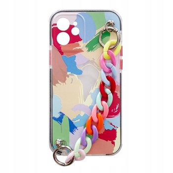 COLOR CHAIN CASE ŻELOWE ELASTYCZNE ETUI Z ŁAŃCUCHEM ŁAŃCUSZKIEM ZAWIESZKĄ D - Forcell