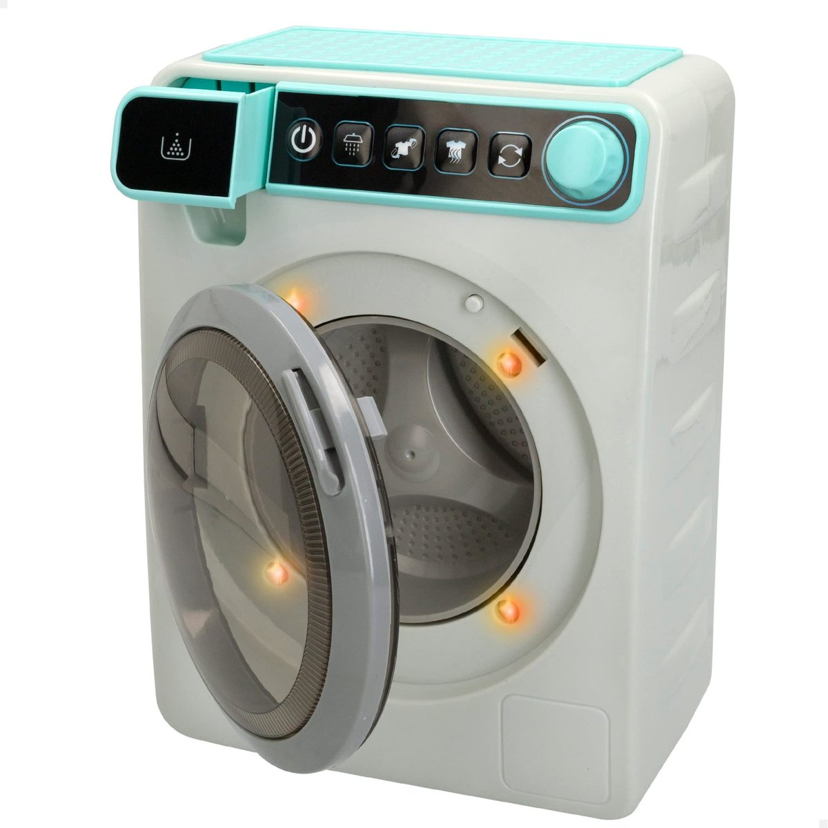 COLORBABY PLAY - Réfrigérateur Jouet Avec Distributeur D'eau Et De Glace - Sons Et Lumières - Accessoires Inclus - Dès 3 Ans