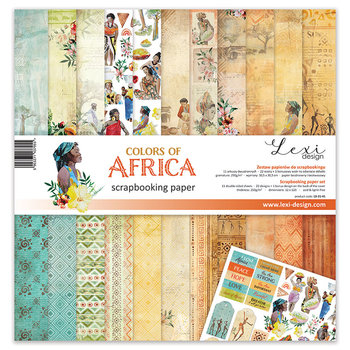 Colors of Africa  - zestaw papierów - 30,5 cm x 30,5 cm - Lexi Design - Lexi Design