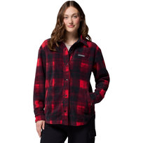 Columbia Benton Springs Fleece Shirt Jacket II 2085661613, Kobieta, Kurtka, Czerwony Columbia