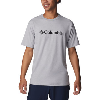 Columbia Csc Basic Logo Ss Tee 1680053041 Męski T-Shirt Szary - Columbia