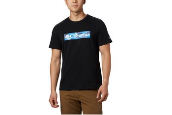 Columbia M Rapid Ridge Graphic Tee 1888813010, Mężczyzna, t-shirty, Czarny - Columbia