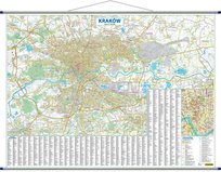 Compass, mapa ścienna Kraków, 1:20 500 Compass
