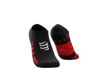 Compressport, Skarpetki do biegania, No Show Socks | czarne/czerwone - Rozmiary 42-44