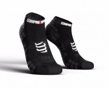 Compressport, Skarpety do biegania, ProRacing Socks V3 Low, czarny, rozmiar 45/47 - Compressport