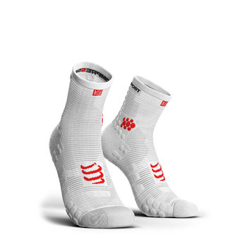 Compressport, Skarpety, Pro Racing Socks V3 Run High (RSHV3-0000), biały, rozmiar T3 - Compressport