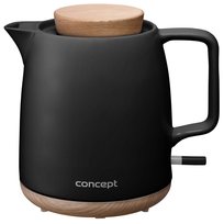 Concept Czajnik Elektryczny Ceramiczny 1,0 L, Czarny Elegant